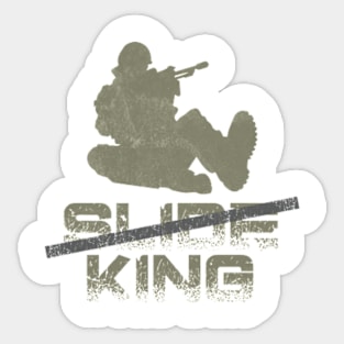 Slide Cancel King COD Slogan Sticker